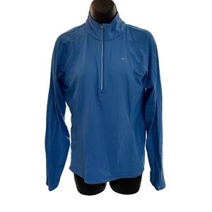 Nike size Medium dri fit long sleeve quarter zip, blue